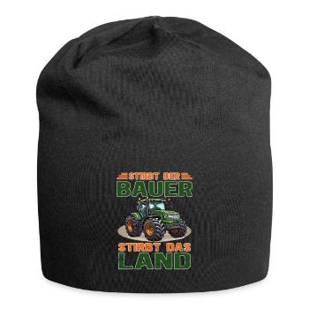 Bauerndemo Landwirtschaft Traktor fahren - Jersey-Beanie - Schwarz - Vorne