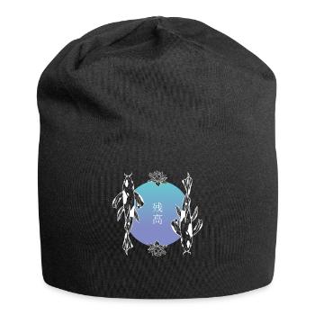 Koi Duo Harmony Feng Shui Zen - Jersey Beanie - black - Front