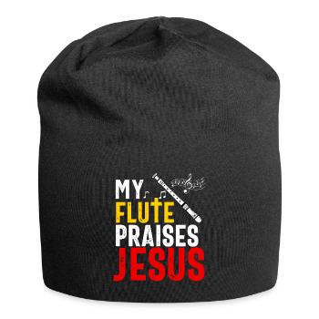 Flûtiste Chrétien Femmes Filles Hommes Flûtiste - Bonnet en jersey - noir - Devant