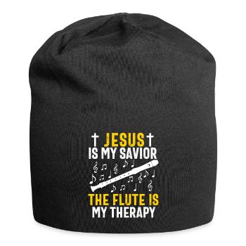 Flûtiste Chrétien Femmes Filles Hommes Flûtiste - Bonnet en jersey - noir - Devant