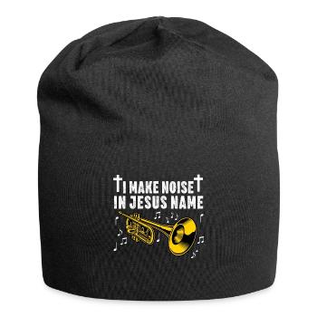 Trompettiste Chrétien Musique Culte Amusant - Bonnet en jersey - noir - Devant