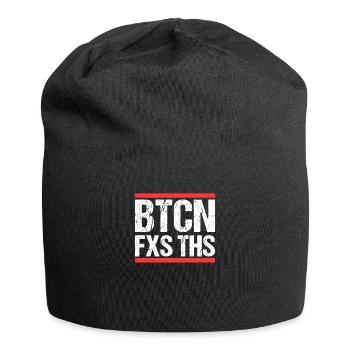 Bitcoin Fixes this - Jersey Beanie - black - Front