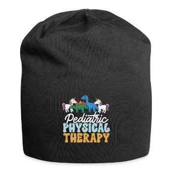 Physiotherapie Kinderphysiotherapeutin - Jersey-Beanie - Schwarz - Vorne