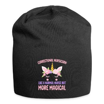 Correctional Nursicorn like a normal Nursing Gift - Jersey Beanie - black - Front
