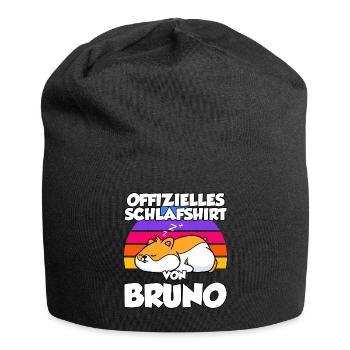 Offizielles Schlafshirt Von Bruno - Jersey-Beanie - Schwarz - Vorne