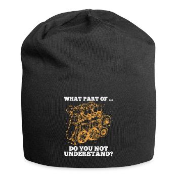 What an.. Don't you understand? Humorous wisdom - Jersey Beanie - black - Front