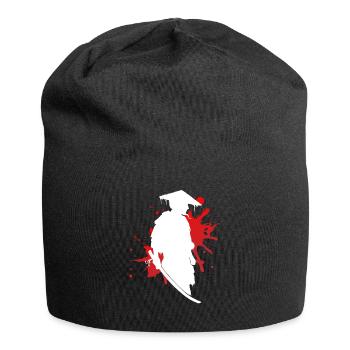 Samurai Krieger Stolz & Ehre Geschenk - Jersey-Beanie - Schwarz - Vorne