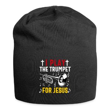 Trompettiste Chrétien Musique Culte Amusant - Bonnet en jersey - noir - Devant