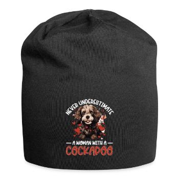 Cockapoo Dog Breed Pet Never Underestimate - Jersey-Beanie - Schwarz - Vorne