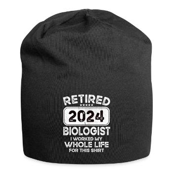 Retired Biologist 2024 - Jersey Beanie - black - Front