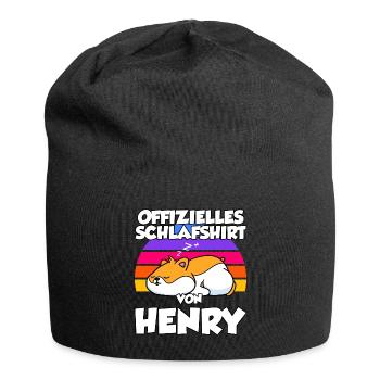 Offizielles Schlafshirt Von Henry - Jersey-Beanie - Schwarz - Vorne