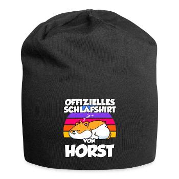 Offizielles Schlafshirt Von Horst - Jersey-Beanie - Schwarz - Vorne