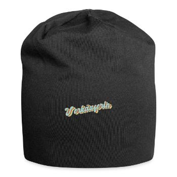 Einzelhändler Abschluss-Geschenk Verkäuferin - Jersey-Beanie - Schwarz - Vorne
