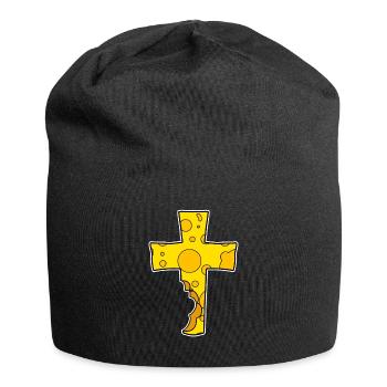 Croix Symbole Christianisme Jésus Église Religion - Bonnet en jersey - noir - Devant