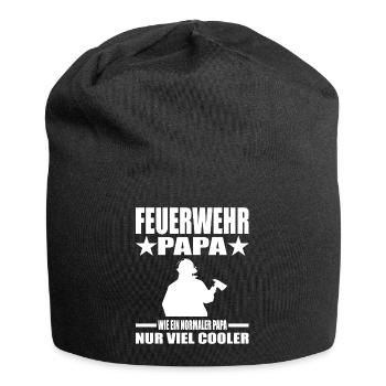 Feuerwehr - Jersey-Beanie - Schwarz - Vorne
