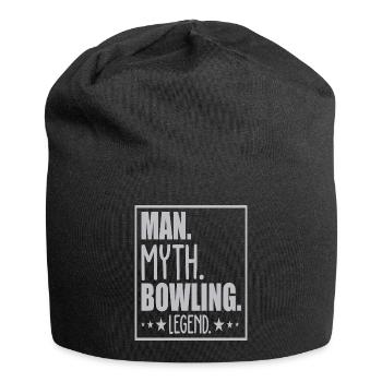 Man Myth Bowling Legend - Jersey-Beanie - Schwarz - Vorne