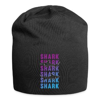 Stolzer Hai Meerestiefe Entdecker Geschenk - Jersey-Beanie - Schwarz - Vorne
