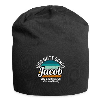 Jacob - Jersey-Beanie - Schwarz - Vorne