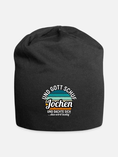 Jochen - Jersey-Beanie - Schwarz