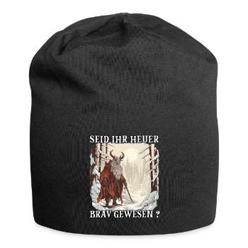 The Krampus Comes | Kramperl | Krampus Costume - Jersey Beanie - black - Front