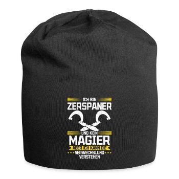 Zerspaner mein Handwerk beherrsche ich meisterhaft - Jersey-Beanie - Schwarz - Vorne
