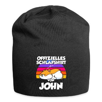 Offizielles Schlafshirt Von John - Jersey-Beanie - Schwarz - Vorne