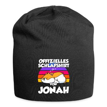 Offizielles Schlafshirt Von Jonah - Jersey-Beanie - Schwarz - Vorne