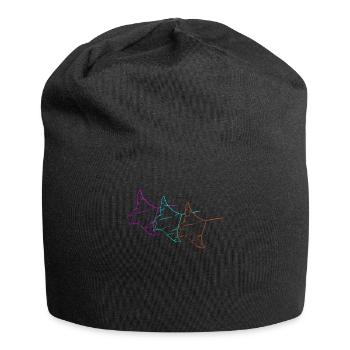Trio Manta Rays Neonkontur - Jersey-Beanie - Schwarz - Vorne
