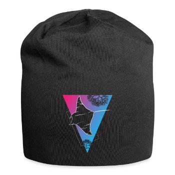 Manta Ray Dämmerungstanz - Jersey-Beanie - Schwarz - Vorne