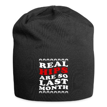 Real Hips Are So Last Month Joint Replacement - Jersey Beanie - black - Front