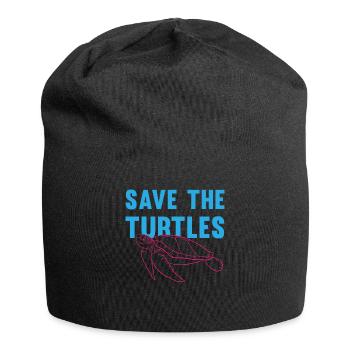 Protects Turtles Eco-Conscious Gift - Jersey Beanie - black - Front