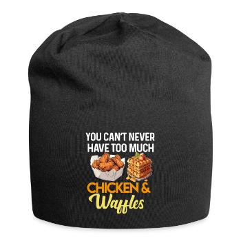 Chicken and Waffles Fried Chicken Wings Lover - Jersey Beanie - black - Front