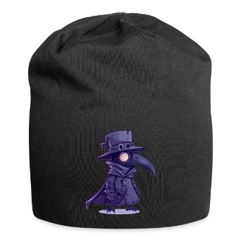 Goth Pastel Cute Creepy Kawaii Plague Doctor - Jersey-Beanie - Schwarz - Vorne