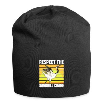 Kanadischer Kranich - Jersey-Beanie - Schwarz - Vorne