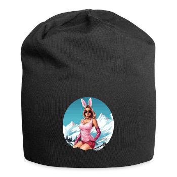 Après Party Mountains Snow Ski Bunny - Jersey Beanie - black - Front