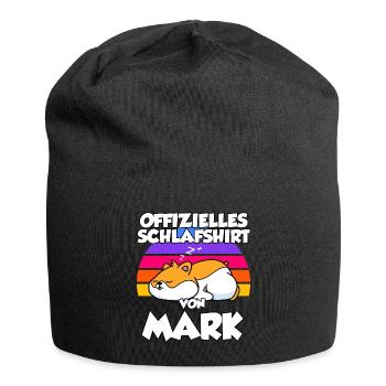 Offizielles Schlafshirt Von Mark - Jersey-Beanie - Schwarz - Vorne