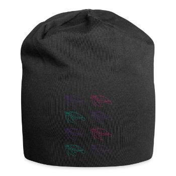Turtle Family Ocean Love Environmental Protection - Jersey Beanie - black - Front