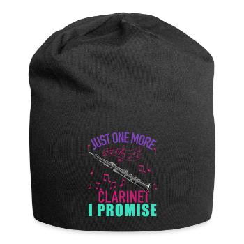 Joueur de clarinette pour fille Femmes Fille Drôle - Bonnet en jersey - noir - Devant