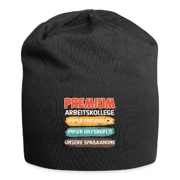 Mitarbeiter Premium Arbeitskollege Arbeitsplatz - Jersey-Beanie - Schwarz - Vorne
