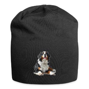 Bernedoodle chien race animal mignon Bernedoodle graphique - Bonnet en jersey - noir - Devant
