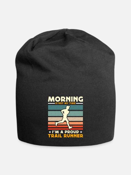 Trail Runner Morning Is Not My Time Ultra Running - Jersey-Beanie - Schwarz