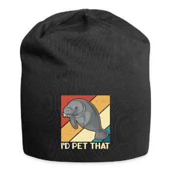 Lamantin lamantin lamantin cadeau - Bonnet en jersey - noir - Devant