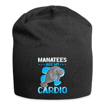 Lamantin lamantin lamantin cadeau - Bonnet en jersey - noir - Devant