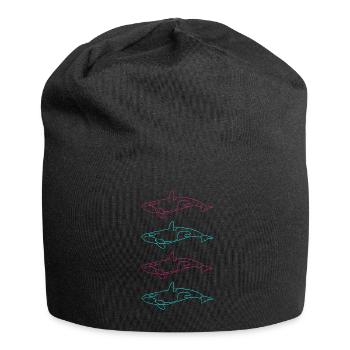 Cadeau de beauté de la mer de la famille d’orques - Bonnet en jersey - noir - Devant