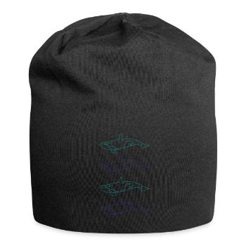 Cadeau de beauté de la mer de la famille d’orques - Bonnet en jersey - noir - Devant