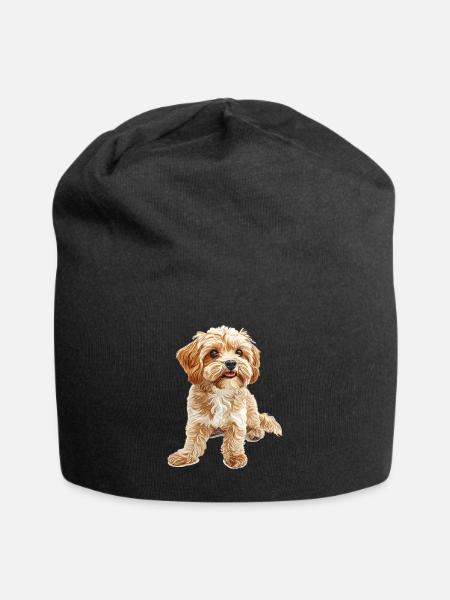 Maltipoo Dog Breed Pet Cute Funny Graphic - Jersey-Beanie - Schwarz