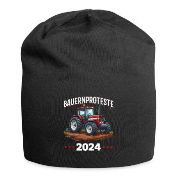 Einheit und Entschlossenheit in der Landwirtschaft - Jersey-Beanie - Schwarz - Vorne