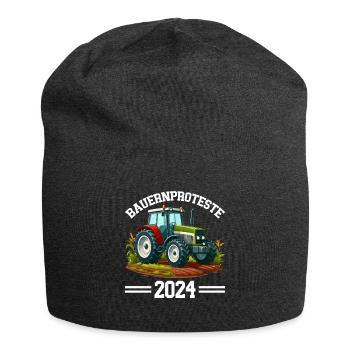 Unity and Determination in Agriculture - Jersey Beanie - charcoal grey - Front