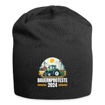 Unity and Determination in Agriculture - Jersey Beanie - black - Front