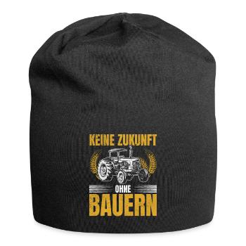 Keine Zukunft ohne Bauern - Jersey-Beanie - Schwarz - Vorne